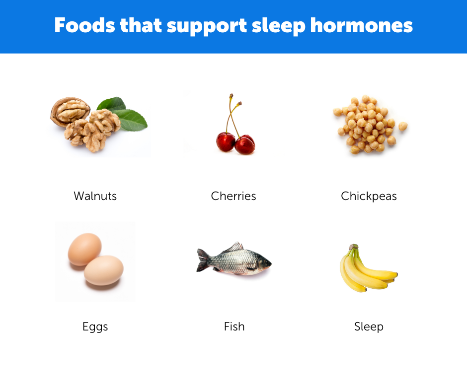 Foods that support sleep hormones
