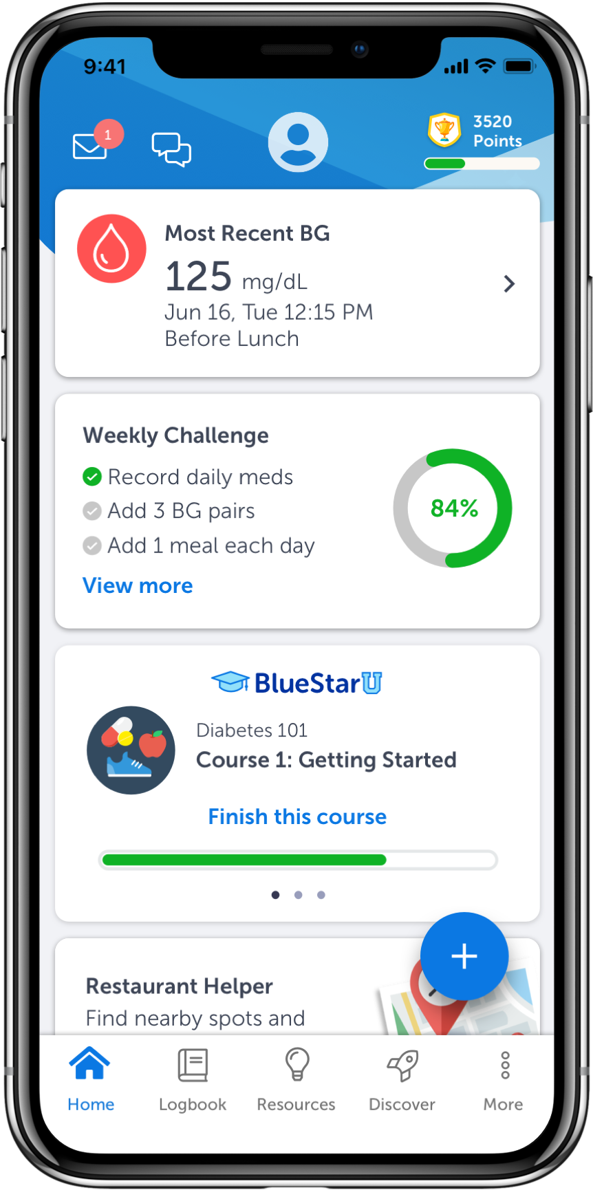 Chronic Care Management Platform Homescreen 5.6 iPhone X Mockup 1 1