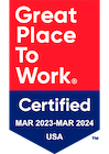 Great Place to Work Certified March 2023-March 2024, USA