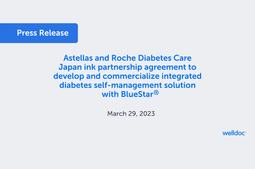 Astellas and Roche Diabetes Care Japan ink partnership agreement to develop and commercialize integrated diabetes self-management solution with BlueStar®