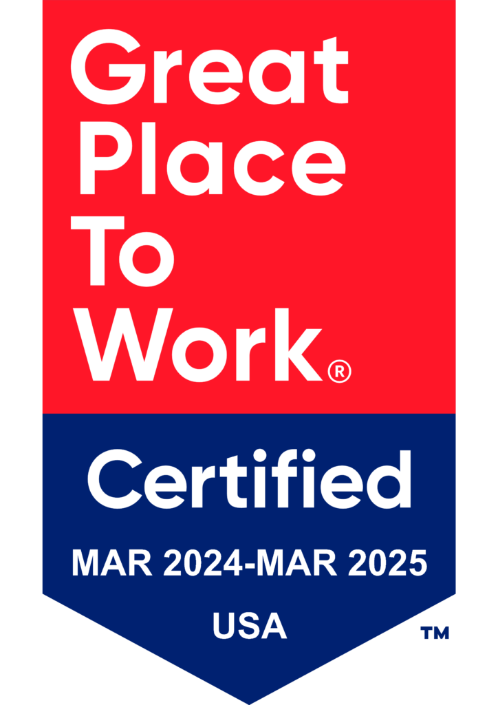 Great Place to Work® Certified MAR 2024-MAR 2025 USA