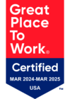 Great Place to Work® Certified MAR 2024-MAR 2025 USA